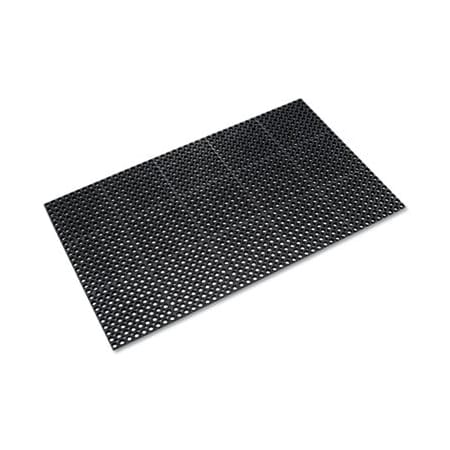 Crown Matting Technologies Crown, Safewalk Heavy-Duty Anti-Fatigue Drainage Mat, General Purpose, 36 X 60, Black WSTF35BK